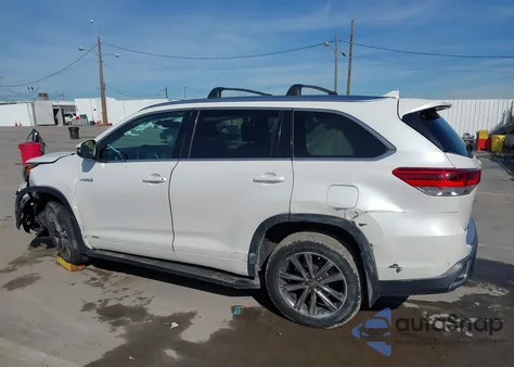 2018 Toyota Highlander Hybrid Limited from USA, damaged, VIN 5TDDGRFH6JS043464